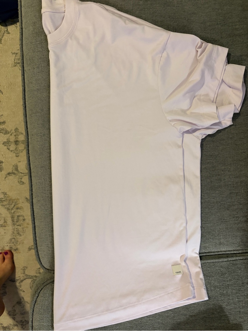 Crew Neck T-Shirt in Light Lavender - Brand: Vuori